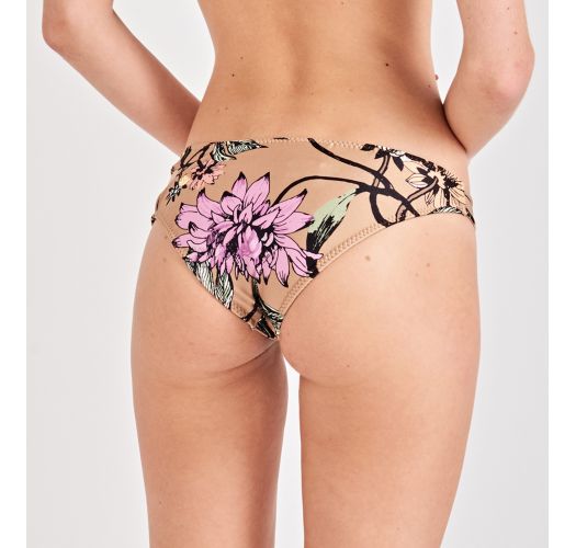 Floral Nude Fixed Bikini Bottom Bottom Torcido Pak Garden Triya