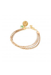 Capim dourado twisted multi-link bracelet - CONSTELAÇAO