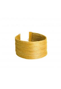Wide golden bracelet - PULSEIRA LARGE