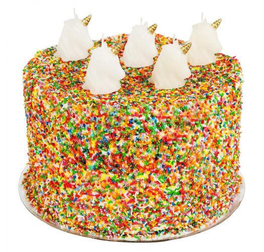 Set of 5 unicorn pick candles - UNICORN CAKE CANDLE