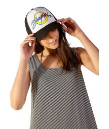 Breathable cap with vintage print - BONE VINTAGE BM