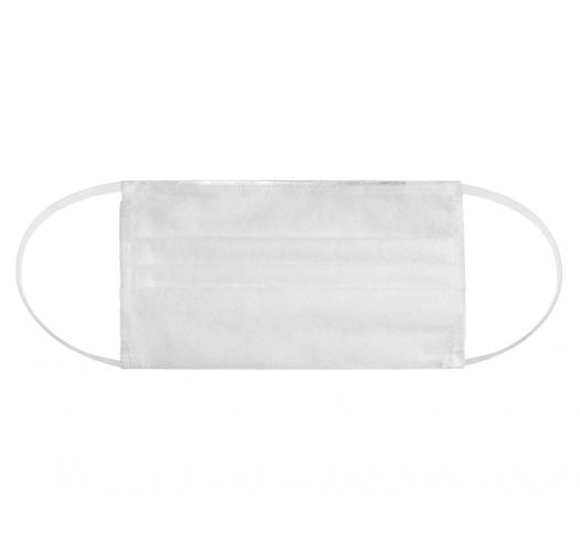 Biała maska 2 warstwy - CLOTH FACE COVERING BBS21 - 2 Layers WHITE