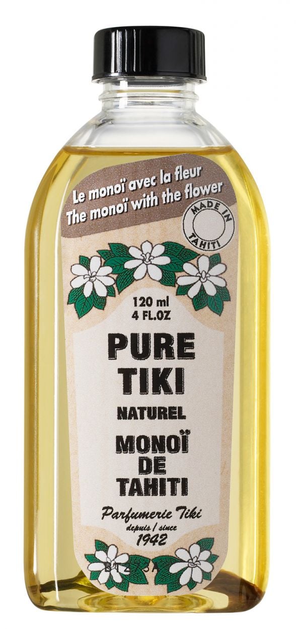 Традиционно масло монои от Таити, с цвете във флакона - TIKI MONOI AO 120ML