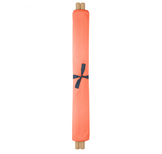Liegestuhl orange, Canvas und Pinie, 140x70cm - NEO TRANSAT ABRICOT