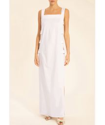 LONG DRESS WITH OPEN SIDES WHITE