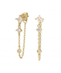 EARRINGS HELIOS WHITE HIPANEMA