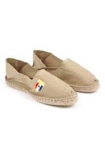 נעלי אספדריל מכותנת ביו בצבע חול - מיוצרות בצרפת - CLASSIQUE 1 - Sable