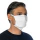 White cotton barrier mask with filter pocket - FACE MASK BBS15 - FILTER POCKET