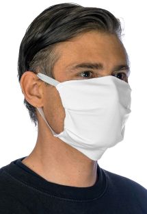 Máscara de barrera de algodón blanca con bolsillo de filtro - FACE MASK BBS15 - FILTER POCKET