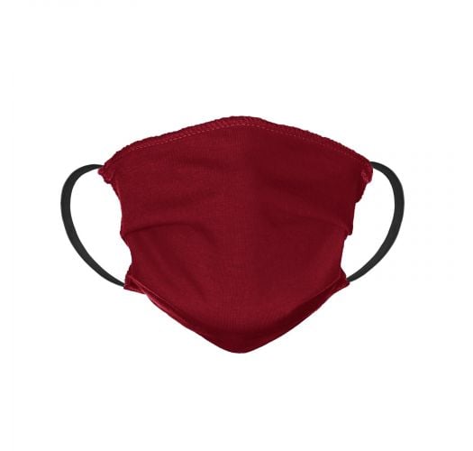 Czerwona bawełniana maseczka z kieszonką na filtr - FACE MASK BBS19 - FILTER POCKET