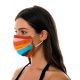 Masque tissu réutilisable 3 plis rayures colorées - FACE MASK BBS32