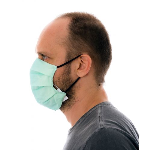 Green gradient 3 ply reusable fabric mask - FACE MASK BBS35