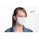 Sæt med 10 justerbare & genanvendelige mundbind ansigtsmasker i hvidt stof - 10 x FACE MASK BBS01 2 LAYERS