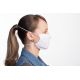 Sæt med 10 justerbare & genanvendelige mundbind ansigtsmasker i hvidt stof - 10 x FACE MASK BBS01 2 LAYERS