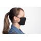 Sæt med 10 justerbare & genanvendelige mundbind ansigtsmasker i sort stof - 10 x FACE MASK BBS02 2 LAYERS