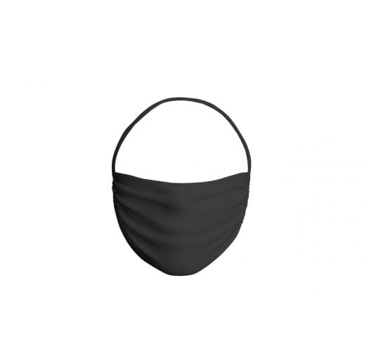 Set of 5 black reusable barrier masks - 5 x FACE MASK BBS02 2 LAYERS