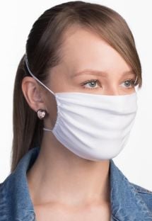 White reusable barrier mask 3 layers - FACE MASK BBS12