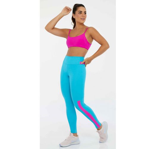 LEGGING HYPER DETALHE COS AZUL SCUBA