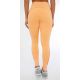 LEGGING BLACKOUT II C/ RECORTE VERTICALE LARANJA GYM