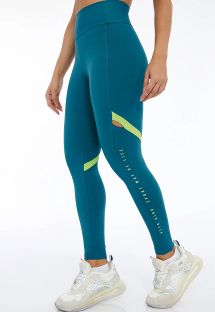 LEGGING BODYTEX VAZADO LATERAL SPORT WAY VERDE RUNNING