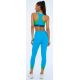TOP BLACKOUT DECOTE ALTO RECORTES AZUL VIVID