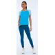 T-SHIRT SKIN FIT RECORTES SPORT AZUL VIVID