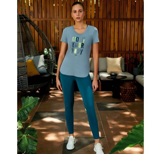 T-SHIRT SKIN FIT INSPIRACIONAL CINZA WIND
