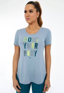 T-SHIRT SKIN FIT INSPIRACIONAL CINZA WIND