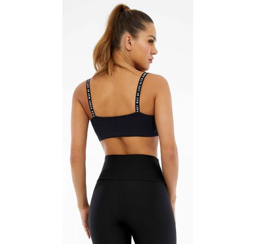 Fitness Top Top Bodytex Alcas Personalizadas Preto Brand Alto Giro 1602