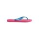 Pink Flip Flops - Havaianas Slim Logo Orchid Rose/Turquoise