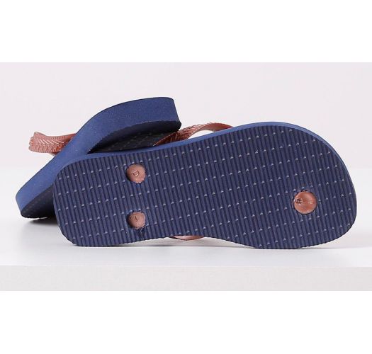 HAVAIANAS KIDS FLORES MARINHO/DOURADO