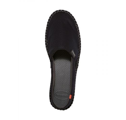 Černé plátěné boty, plachtovina, s gumovou podrážkou - Origine II Black