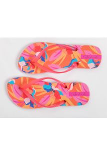 Femme Chaussures Chaussures plates Sandales et claquettes Tongs texturées Slim Caoutchouc Havaianas en coloris Marron 