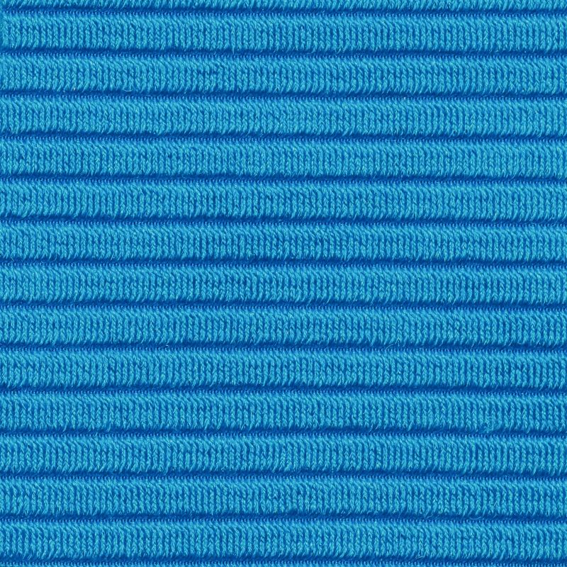 Blue textured scrunchie with a bow - EDEN-ENSEADA SCRUNCHIE