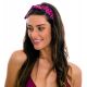 Headband with pink leopard print bow - ROAR-PINK KNOT HEADBAND