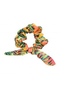 Chouchou avec nœud tropical multicolore - SUN-SATION SCRUNCHIE