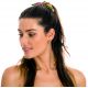 Multicolored tropical scrunchie with a bow - SUN-SATION SCRUNCHIE