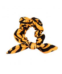 Scrunchie with orange / black tabby - WILD-ORANGE SCRUNCHIE