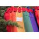 Kolorowy hamak z bawełny z frędzelkami z makramy 4,1M x 1,55M - ARCO IRIS COLORIDA