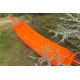 Orange denim hammock with macrame edges 4,1M x 1,55M - SOL A SOL SLRD LARANJA