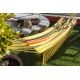 Colorful recycled cotton hammock with macrame 3,8M x 1,4M - TAMBAU AMARELA