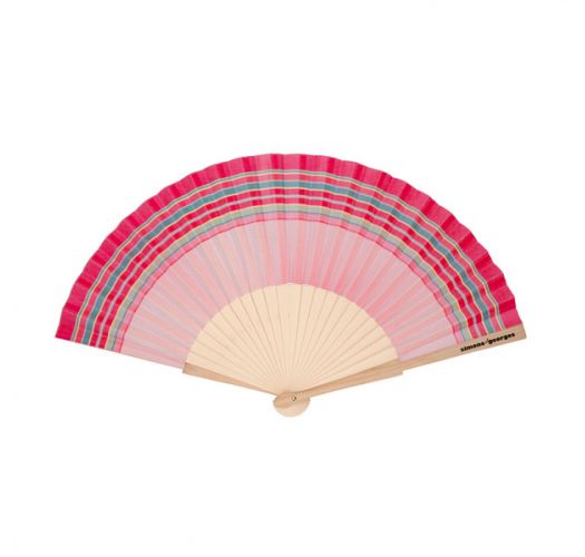 pink hand fan