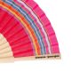 Red hand fan in cotton and wood - EVENTAIL PHILIPPINE