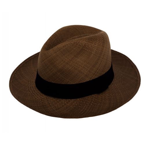 panama hat brown