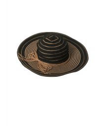 Шляпа чёрного цвета   Шляпа чёрного цвета в светлую полоску - BLACK HAT