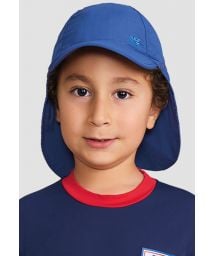 Kids navy cap with neck protection - SPF50 - BONE LEGIONARIO MARINHO - SOLAR PROTECTION UV.LINE