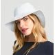 Cappello bianco con bandana allacciata - CHAPEU SAN REMO BRANCO - SOLAR PROTECTION UV.LINE
