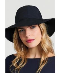 Шляпа черного цвета с завязывающейся банданой - CHAPEU SAN REMO PRETO - SOLAR PROTECTION UV.LINE