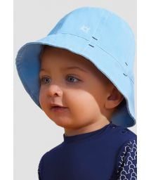 Blue soft hat for a little boy - UPF50 - CHAPEU NAPOLI BASIC KIDS - AZUL - SOLAR PROTECTION UV.LINE