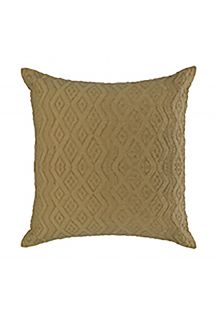 Jacquard cushion cover beige zipped 100% cotton - TAMBABA CASAL BEGE